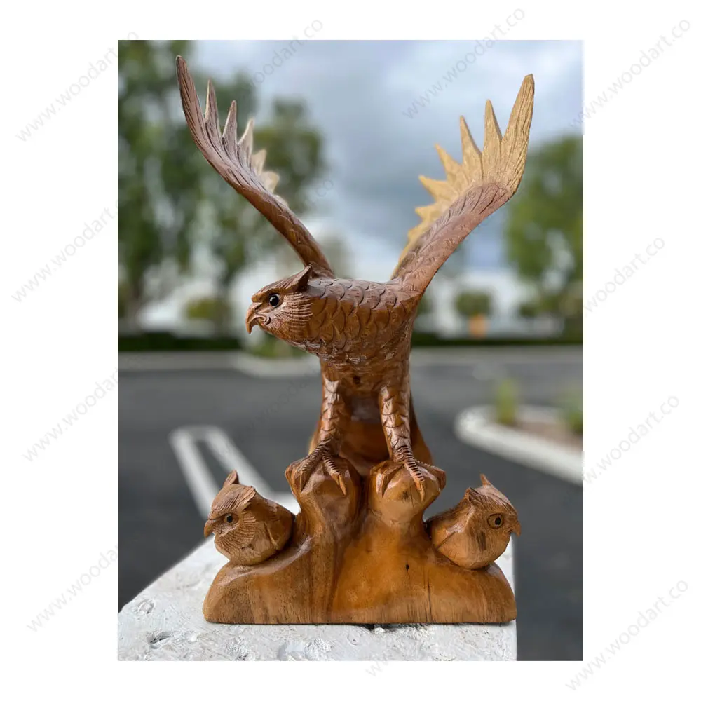 Owl Wooden Statue