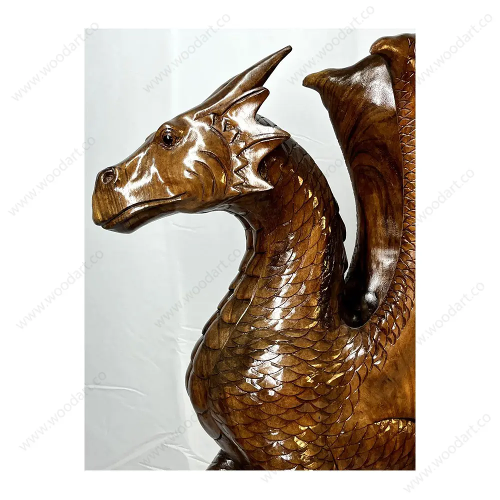 Wooden-dragon-statue