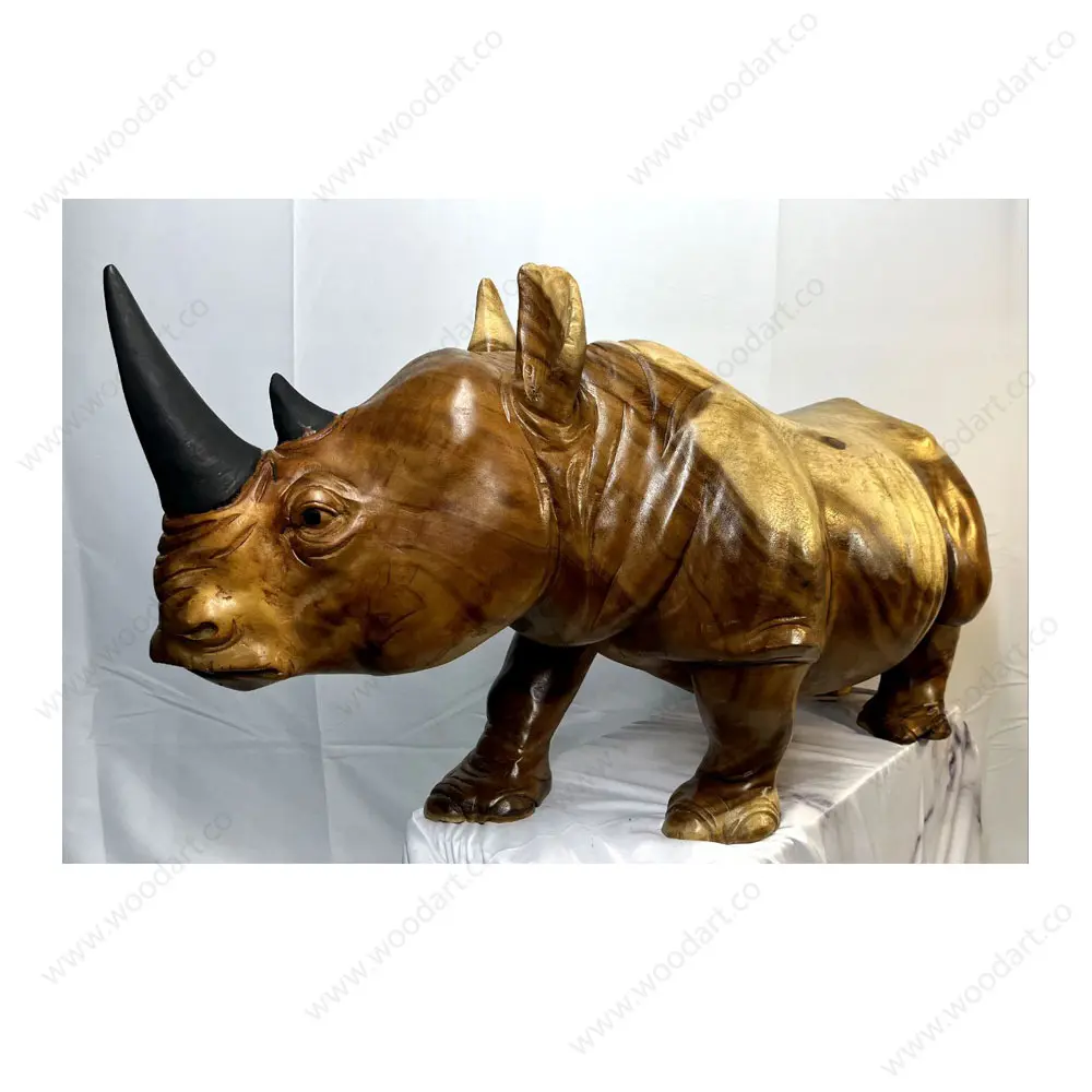 Wooden-statue-of-a-rhinoceros1