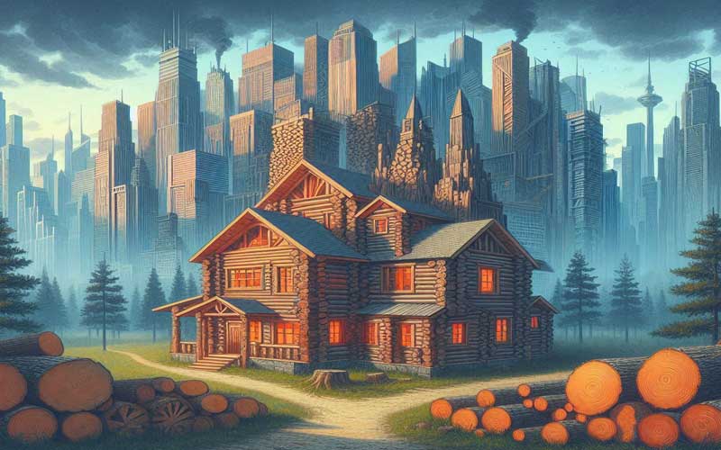 Why is Wood the Main Building Material in America and Europe?